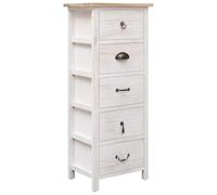 Cervaline Armoire latérale 35x25x87 cm Bois de Paulownia,Meubles,Armoires & Meubles de Rangement,Commodes,5.6 kg-284077