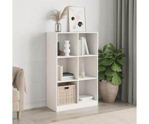 Cervaline Bibliothèque Blanc 70x33x110 cm Bois Massif de pin,Meubles,Étagères,Bibliothèques,17.27 kg-836142