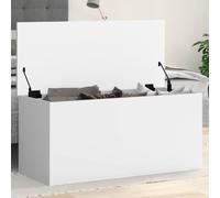 Cervaline Boîte de Rangement Blanc 100x42x46 cm Bois d'ingénierie,Meubles,Armoires & Meubles de Rangement,Coffres de Rangement,24.99 kg-840660