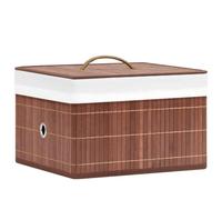 Cervaline Boîtes de Rangement en Bambou 4 pcs Marron,Maison & Jardin,Produits ménagers,Rangement & Organisation,Chariots de Rangement,2.85 kg-320768