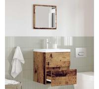 Cervaline Cabinet de Salle de Bain Bois Ancien 41 x 38,5 x 45 cm,Meubles,Armoires & Meubles de Rangement,Meubles-lavabos,Meubles-lavabos de Salle de Bains,14.6 kg-875700
