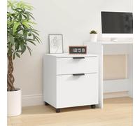 Cervaline Classeur Mobile avec Roues Blanc 45x38x54 cm Bois d'ingénierie,Meubles,Armoires & Meubles de Rangement,12.9 kg-811520