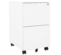 Cervaline Classeur Mobile Blanc 39x45x67 cm Acier,Meubles,Armoires & Meubles de Rangement,Classeur à tiroirs,17.35 kg-335974