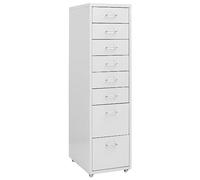 Cervaline Classeur Mobile Gris 28x41x109 cm Métal,Meubles,Armoires & Meubles de Rangement,Classeur à tiroirs,19.15 kg-335921