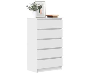 Cervaline Commode Blanc 60x36x103 cm Bois d'ingénierie,Meubles,Armoires & Meubles de Rangement,Buffets & bahuts,30 kg-823016