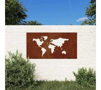 Cervaline Décoration Murale Jardin 105x55 cm Design de Carte du Monde,Maison & Jardin,Décorations,Œuvres d'art,Affiches, reproductions & œuvres Graphiques,2.59 kg-824498