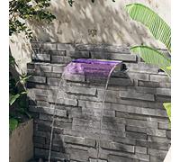 Cervaline Déversoir pour Cascade avec LED RVB INOX 45 cm,Maison & Jardin,Décorations,Fontaines & bassins,Fontaines & Cascades,2.9 kg-151409