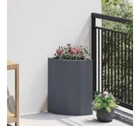 Cervaline Jardinière d'angle Anthracite 30 x 30 x 50 cm Acier,Maison & Jardin,Pelouses & Jardins,Jardinage,Pots & Cache-Pots,4.1 kg-883677