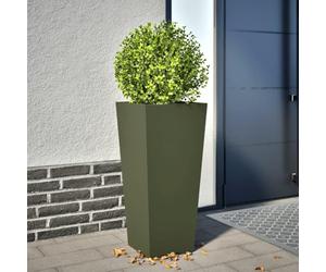 Cervaline Jardinière Vert Olive 35x35x75 cm Acier,Maison & Jardin,Pelouses & Jardins,Jardinage,Pots & Cache-Pots,7.14 kg-851086