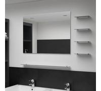 Cervaline Miroir Mural avec 5 étagères Argenté 80 x 60 cm,Maison & Jardin,Décorations,Miroirs,7.46 kg-249445