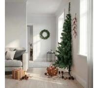 Cervaline Sapin de Noël Artificiel moitié avec Support Vert 210 cm PVC,Maison & Jardin,Décorations,Décorations de Noël & saisonnières,Sapins de noël,3.2 kg-321033