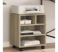 Cervaline Support d'imprimante avec roulettes chêne Sonoma 41x32x48 cm,Appareils électroniques,Accessoires pour imprimantes, copieurs et télécopieurs,Supports pour imprimante,12.02 kg-840620