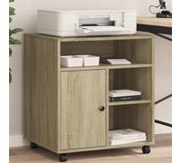Cervaline Support d'imprimante avec roulettes chêne Sonoma 60x50x67 cm,Appareils électroniques,Accessoires pour imprimantes, copieurs et télécopieurs,Supports pour imprimante,28 kg-840627