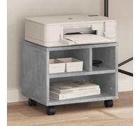 Cervaline Support d'imprimante avec roulettes Gris béton 41x32x34,5 cm,Appareils électroniques,Accessoires pour imprimantes, copieurs et télécopieurs,Supports pour imprimante,9.03 kg-840614