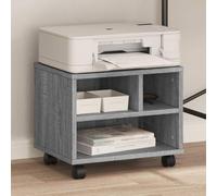 Cervaline Support d'imprimante avec roulettes Sonoma Gris 41x32x34,5 cm,Appareils électroniques,Accessoires pour imprimantes, copieurs et télécopieurs,Supports pour imprimante,9.03 kg-840616