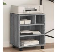 Cervaline Support d'imprimante avec roulettes Sonoma Gris 41x32x48 cm,Appareils électroniques,Accessoires pour imprimantes, copieurs et télécopieurs,Supports pour imprimante,12.02 kg-840623