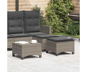 Cervaline Tabourets Jardin Coussins 2 pcs Gris 55x55x36 cm résine tressée,Meubles,Mobilier de Jardin,Poufs d'extérieur,10.2 kg-4108248
