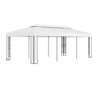 Cervaline Tonnelle avec Toit Double 3x6 m Blanc,Maison & Jardin,Pelouses & Jardins,Vie en extérieur,Structures extérieures,Auvents & abris,39.1 kg-47951