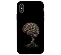 Cerveau Arbre Abstrait Anatomie Nature Art Coque pour iPhone X/XS