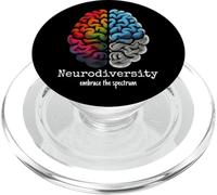 Cerveau Arc-en-Ciel coloré Neurodiversité Spectre autistique TDAH PopSockets PopGrip pour MagSafe