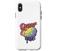 Cerveau Arc-en-Ciel Queer - Cadeau Amusant LGBTQ Pride Coque pour iPhone X/XS