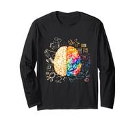 Cerveau coloré - Science and Art - Neuroscience Neurologist Manche Longue