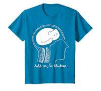 Cerveau de chat drôle Attendez, je pense graphique T-Shirt