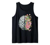 Cerveau Floral Fleurs de Printemps Vintage Cottagecore Esthétique Débardeur