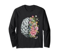 Cerveau Floral Fleurs de Printemps Vintage Cottagecore Esthétique Manche Longue