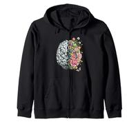 Cerveau Floral Fleurs de Printemps Vintage Cottagecore Esthétique Sweat à Capuche