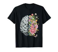 Cerveau Floral Fleurs de Printemps Vintage Cottagecore Esthétique T-Shirt