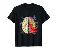 Cerveau Gauche Cerveau Droit Art et Science Créativité Design T-Shirt
