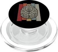 Cerveau rétro Vintage Intelligence Humaine mentale PopSockets PopGrip pour MagSafe
