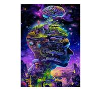 Cerveau Univers Université Puzzle, 1000 Pièces Jeu D'intérieur Adulte | 52x38cm Décoration D'intérieur, Carton, Amateurs D'art, Passe-temps Intellectuel, Cadeau D'anniversaire