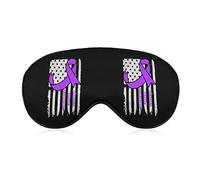 Cervical Cancer Awareness Drapeau Américain Drôle Sommeil Masque Pour Les Yeux Doux Bandeau Pour Les Yeux Avec Sangle Réglable Night Eyeshade pour Hommes Femmes