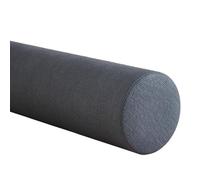 Cervical Oreiller Cylindrique Ergonomique en Coton À MéMoire De Forme 40/50/60/70/90 cm Oreiller Rond Cylindrique Support pour Cou Dos Et Jambes IdéAl pour Voyage Et Maison(Gris foncé,20cmx50cm)