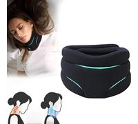Cervicorrect Neck Brace，Cervicorrect Neck Brace by Healthy Lab Co, Cervicorrect for Snoring, Wrap and Stabilize,Neck Brace for Sleeping Soft Foam,Neck Support Brace for Relief (Black,One Size)