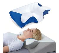 Cervimed Oreiller - Cervimed Ergonomic Medical Pillow, Oreiller Ergonomique Cervical, OrthopéDique Cervicales (Bleu)