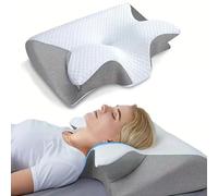 Cervimed Oreiller - Cervimed Ergonomic Medical Pillow, Oreiller Ergonomique Cervical, OrthopéDique Cervicales (Gris)