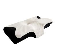 Cervimed Oreiller Médical Ergonomique, Oreiller Memoire Forme pour Dormir sur Le Dos Et sur Le Côté Prévenir Apnée du Sommeil (Noir)