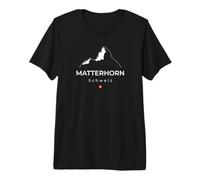 Cervin Suisse Montagnes Alpinisme Randonnée T-Shirt Haut de Gamme