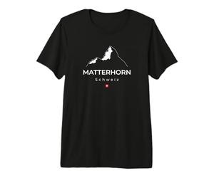 Cervin Suisse Montagnes Alpinisme Randonnée T-Shirt Haut de Gamme