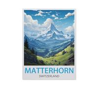 Cervin Suisse,Puzzles Puzzle en Papier Abstrait 1000 Pièces Adultes Puzzles Haute Difficulté Cadeau d'apprentissage Créatif(50x70cm)-BR24