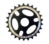 Cervus Pédalier BMX en Alliage pour vélo avec Dents : 25 Noir