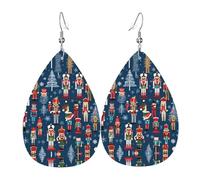 Ces boucles d'oreilles en cuir en forme de goutte pour femme Casse-noisette sont tendance et lumineuses et de couleurs vives, ne se décolorent pas facilement, taille unique