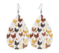 Ces boucles d'oreilles exquises en cuir en forme de goutte sont tendance et légères, de couleurs vives et vives, ne se décolorent pas facilement, taille unique