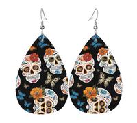 Ces boucles d'oreilles exquises en cuir en forme de goutte sont tendance et légères, de couleurs vives et vives, ne se décolorent pas facilement, taille unique