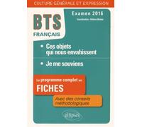 Ces Objets Qui Nous Envahissent : Objets Cultes, Culte Des Objets : Je Me Souviens - Epreuve De Culture Générale Et Expression Bts Français 2016