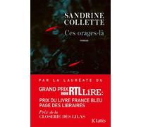 Ces orages-là - Sandrine Collette - Lattes - broché - Roman