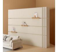 Ces séparateurs de pièce Portables en Papier, écrans de confidentialité Pliables en Papier d'intérieur avec étagères de Rangement, cloisons en Papier rétractables avec Fonction de Rangement,